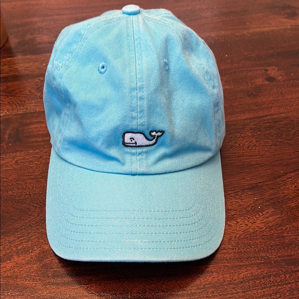 Vineyard Vines Light Blue Whale Logo Hat